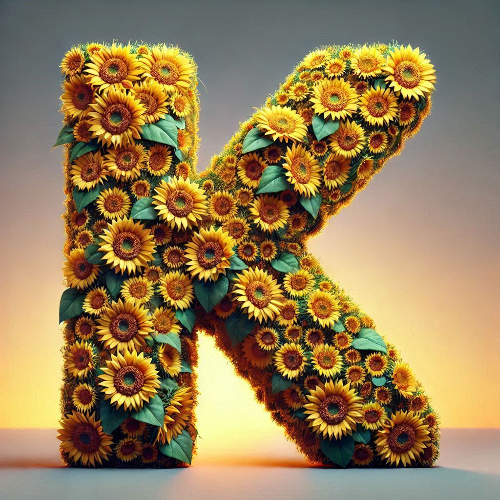 Sunflower 2 — letter K