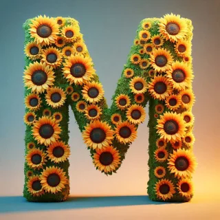 Sunflower 2 — letter M