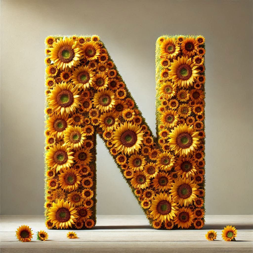 Sunflower 2 — letter N