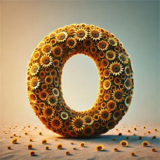 Sunflower 2 — letter O