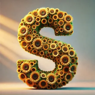 Sunflower 2 — letter S