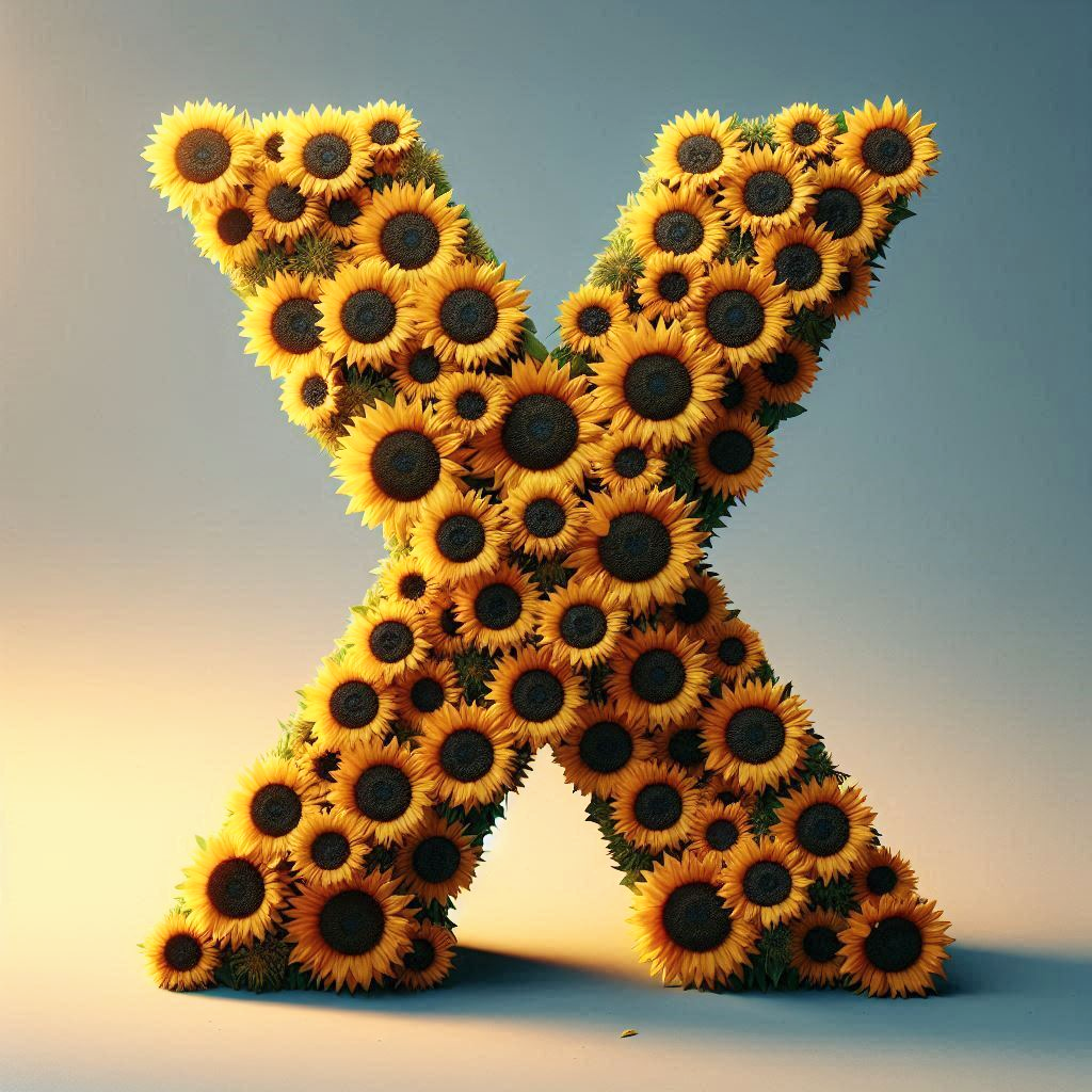 Sunflower 2 — letter X