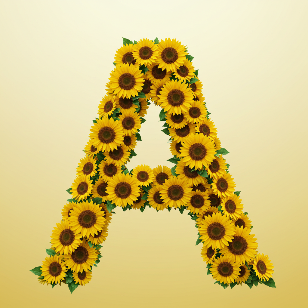 Sunflower 3 — letter A