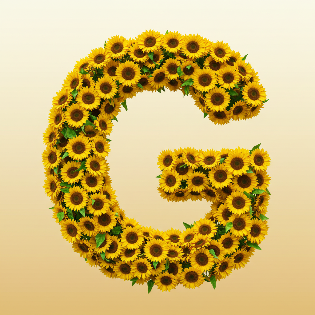 Sunflower 3 — letter G