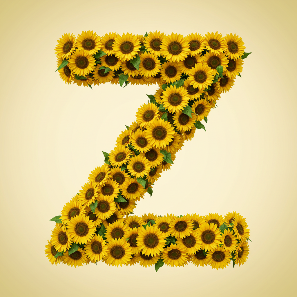 Sunflower 3 — letter Z