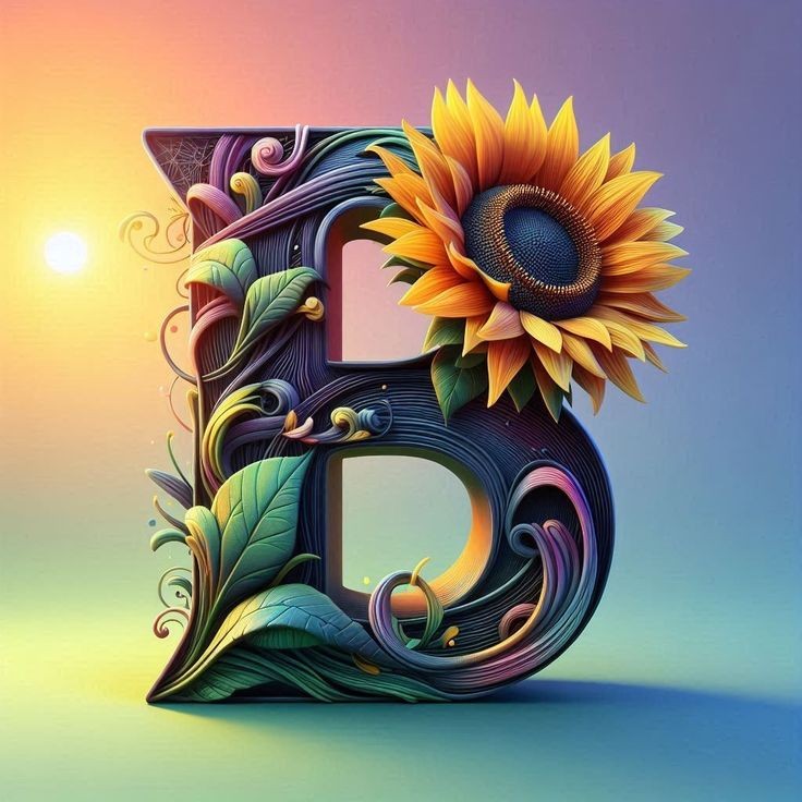 Sunflower — letter B