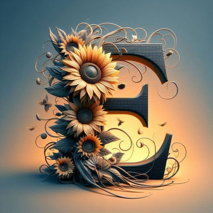 Sunflower — letter E