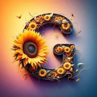 Sunflower — letter G