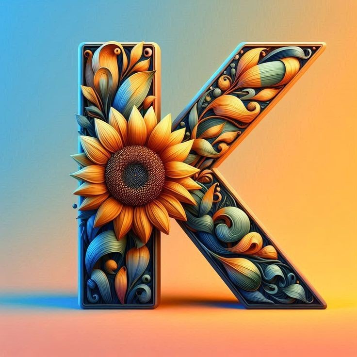 Sunflower — letter K