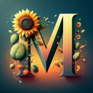 Sunflower — letter M