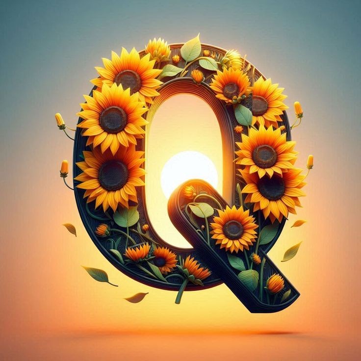 Sunflower — letter Q