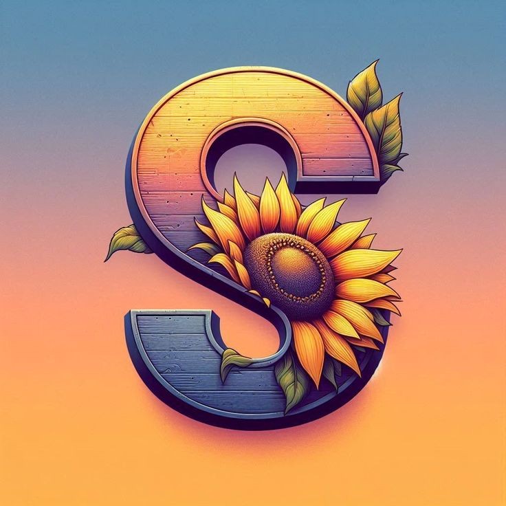 Sunflower — letter S