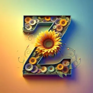 Sunflower — letter Z