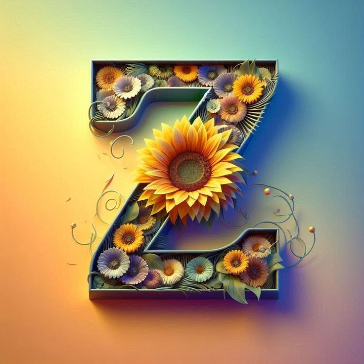 Sunflower — letter Z