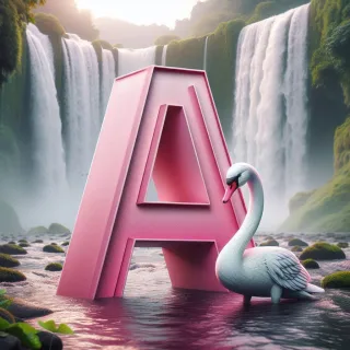 Swan — letter A