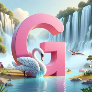 Swan — letter G (variant 2)
