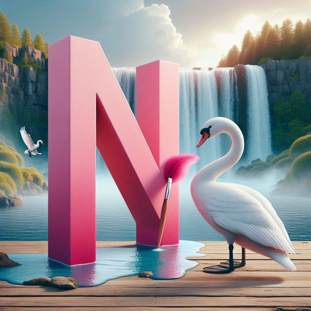 Swan — letter N