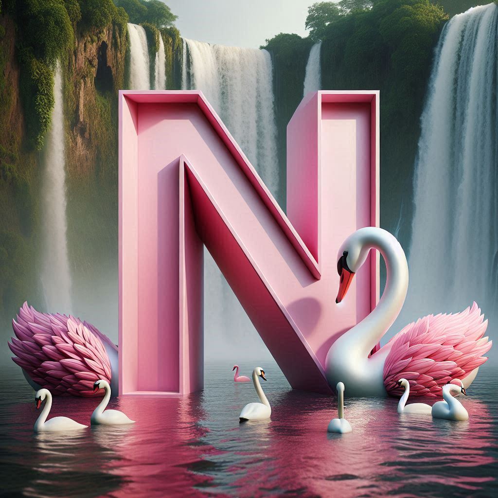 Swan — letter N (variant 2)