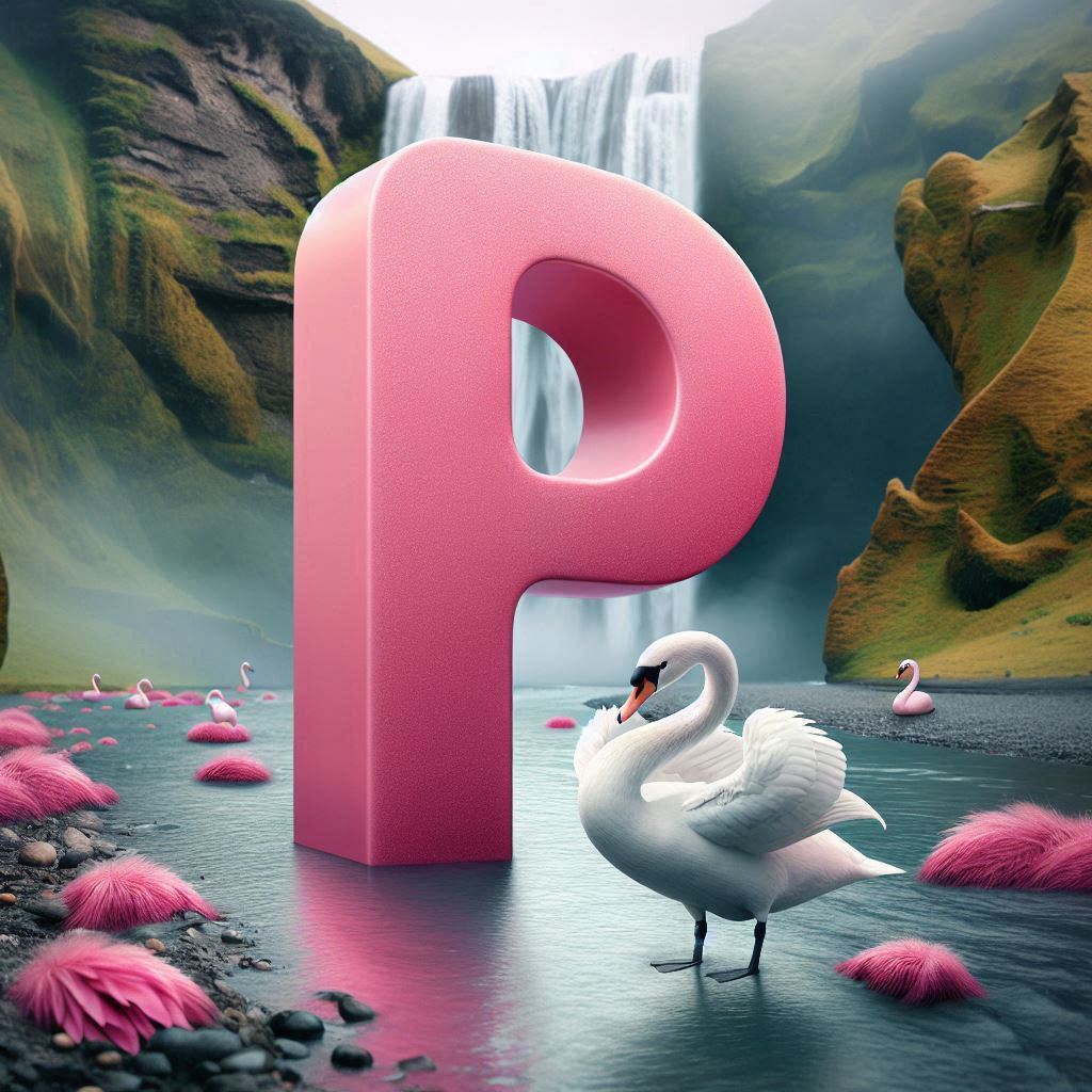 Swan — letter P