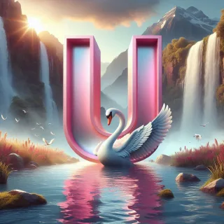 Swan — letter U