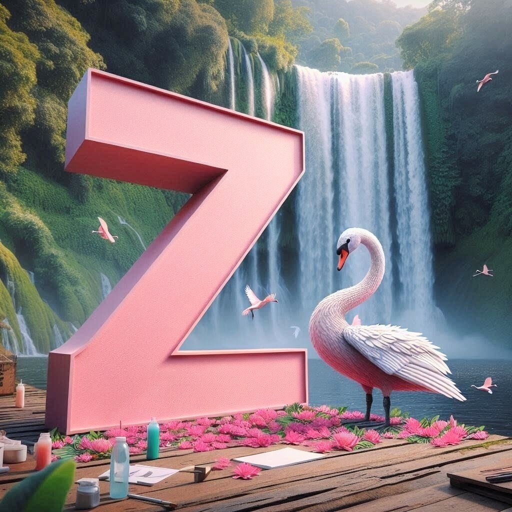 Swan — letter Z