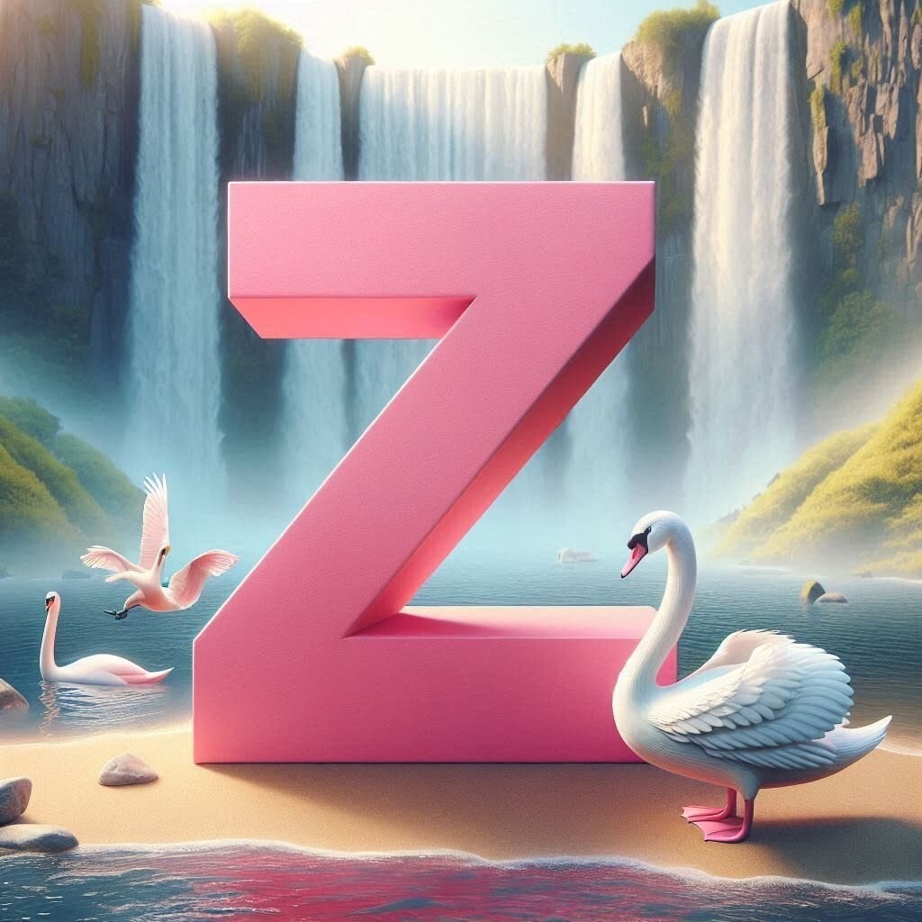 Swan — letter Z (variant 2)