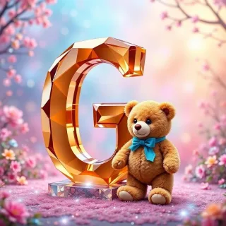 Teddy bear — letter G