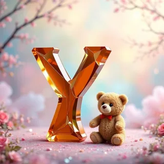 Teddy bear — letter Y