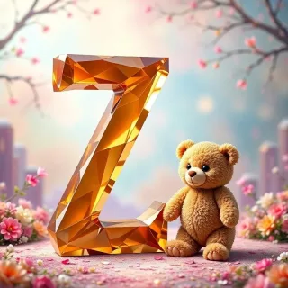 Teddy bear — letter Z