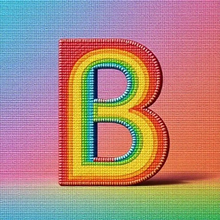 Textiles — letter B
