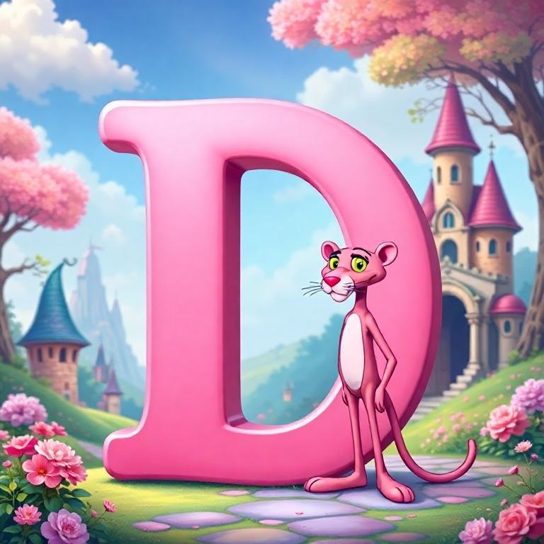 The Pink Panther — letter D