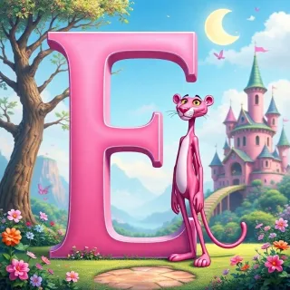 The Pink Panther — letter E