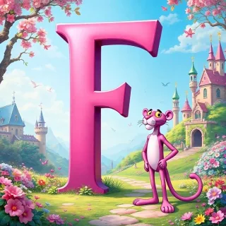The Pink Panther — letter F