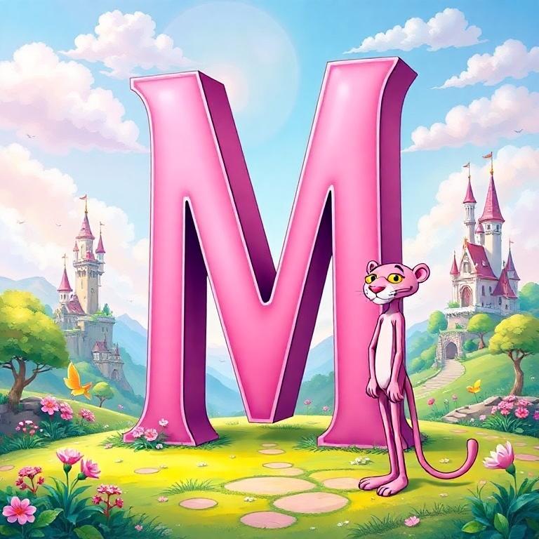 The Pink Panther — letter M