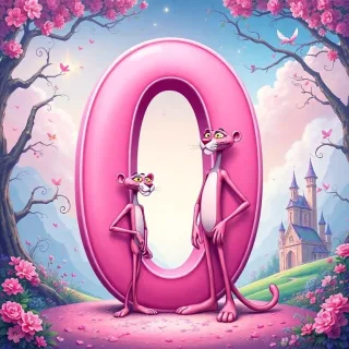 The Pink Panther — letter O
