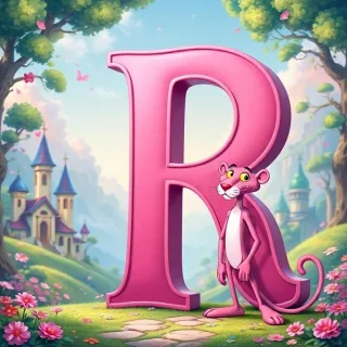 The Pink Panther — letter R