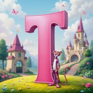 The Pink Panther — letter T