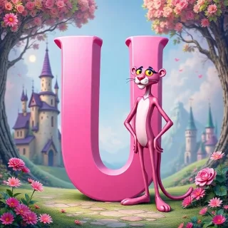 The Pink Panther — letter U