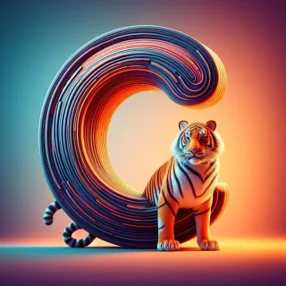 Tigers — letter C (variant 2)
