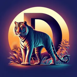 Tigers — letter D (variant 2)