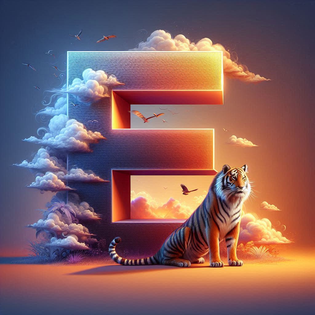 Tigers — letter E (variant 2)