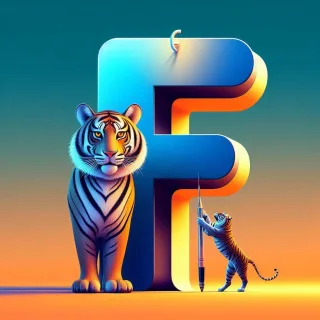 Tigers — letter F (variant 2)