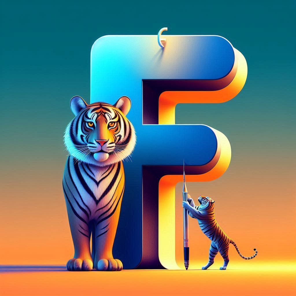 Tigers — letter F (variant 2)