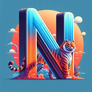 Tigers — letter N (variant 2)