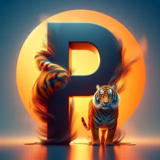 Tigers — letter P (variant 2)
