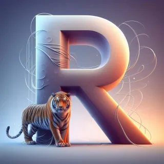 Tigers — letter R (variant 2)