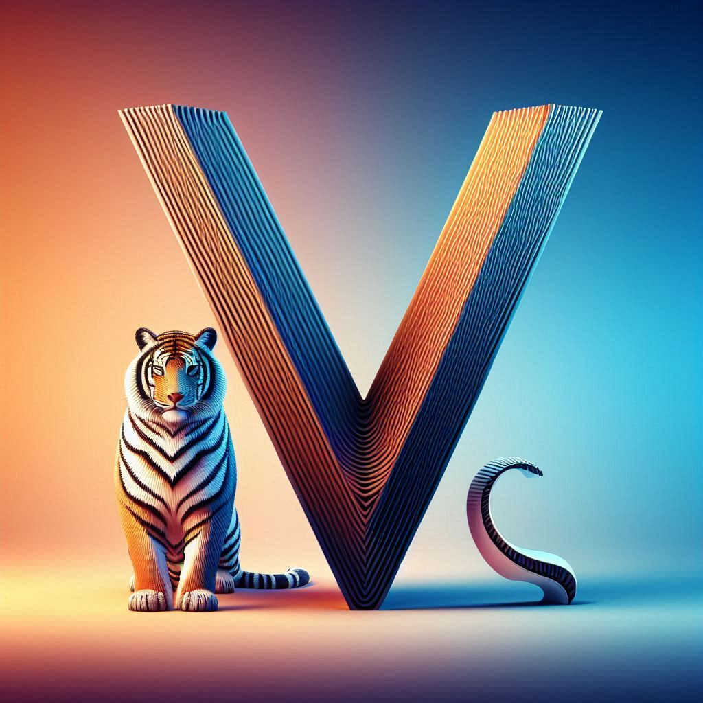 Tigers — letter V