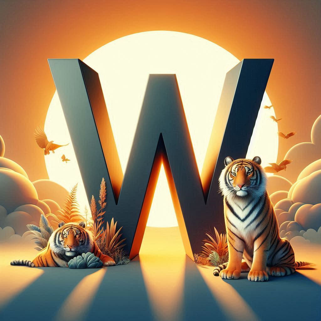 Tigers — letter W