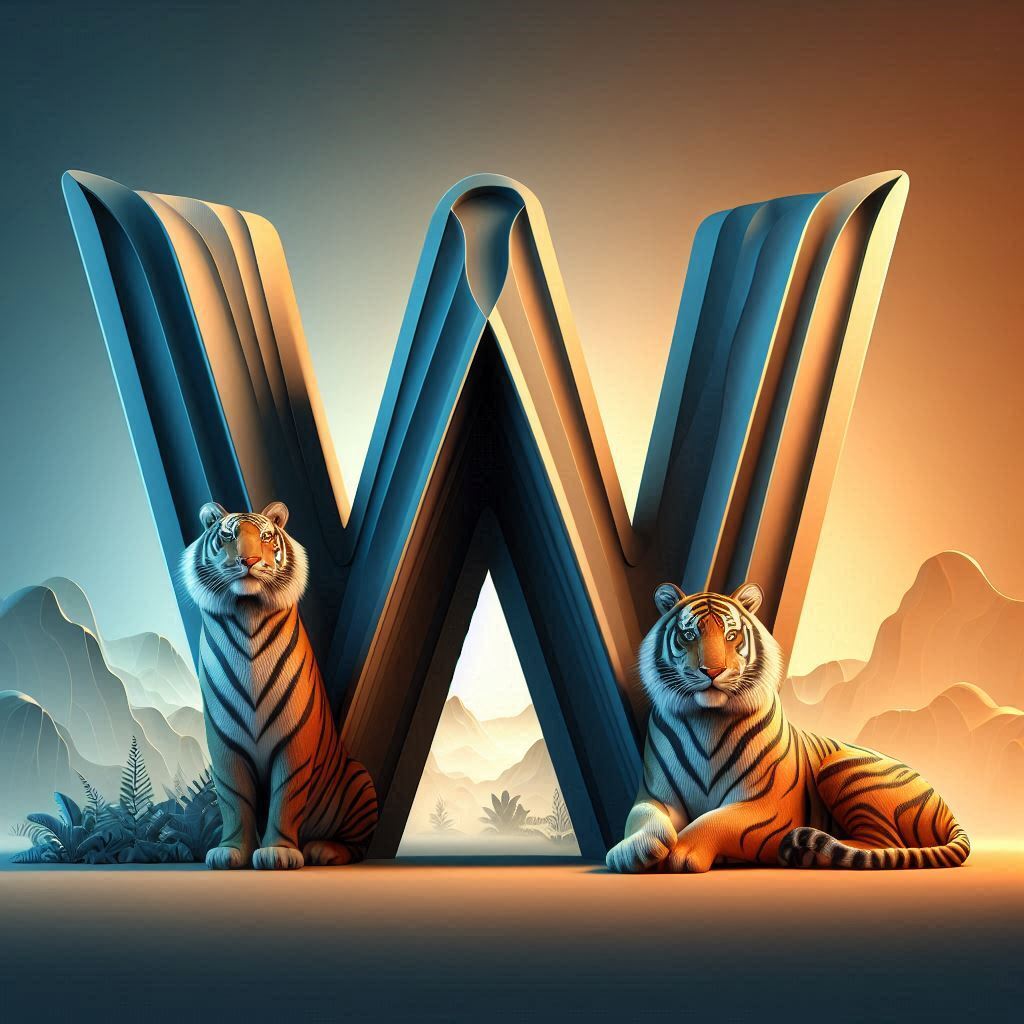 Tigers — letter W (variant 2)