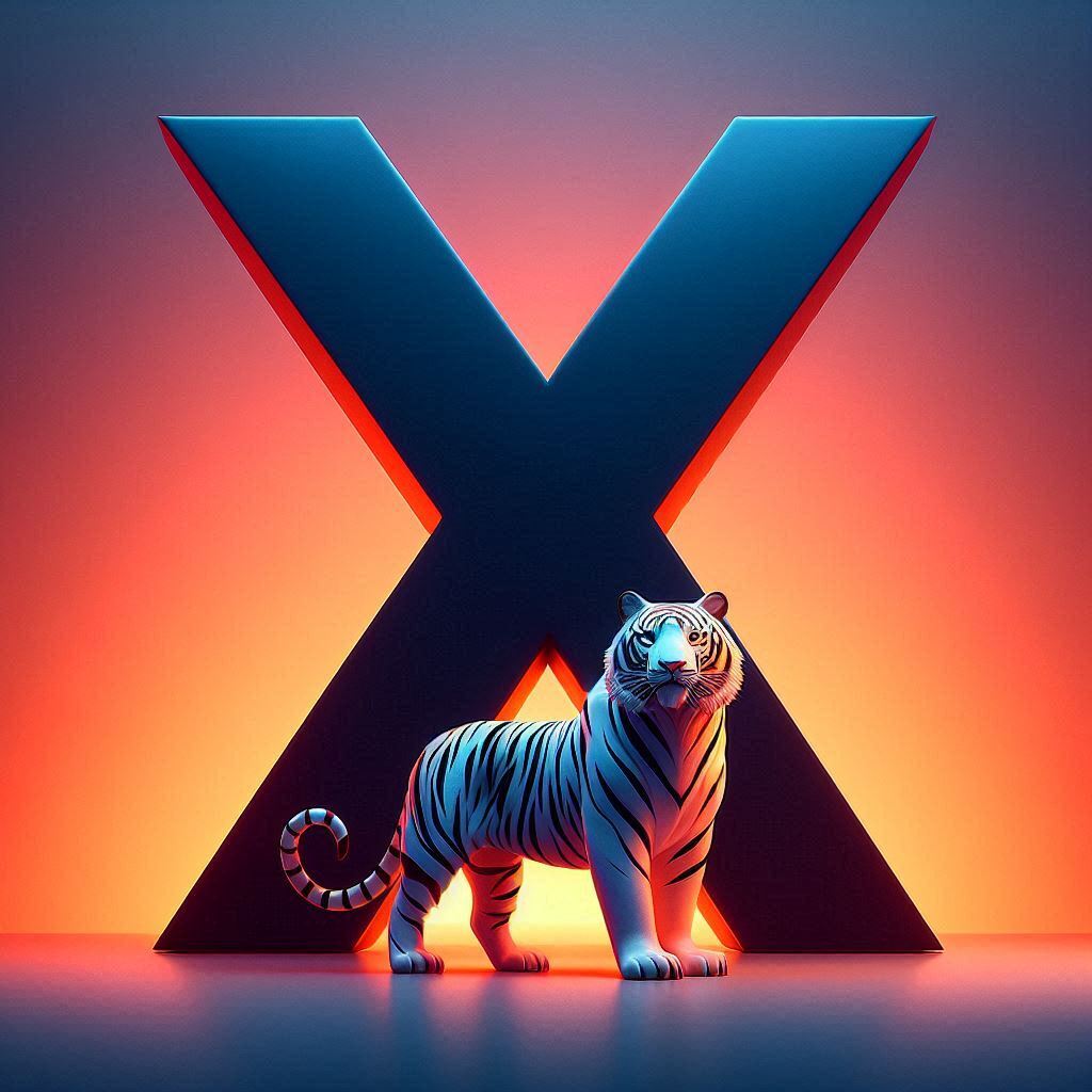 Tigers — letter X (variant 2)